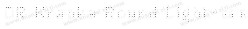 DR Krapka Round Light字体转换